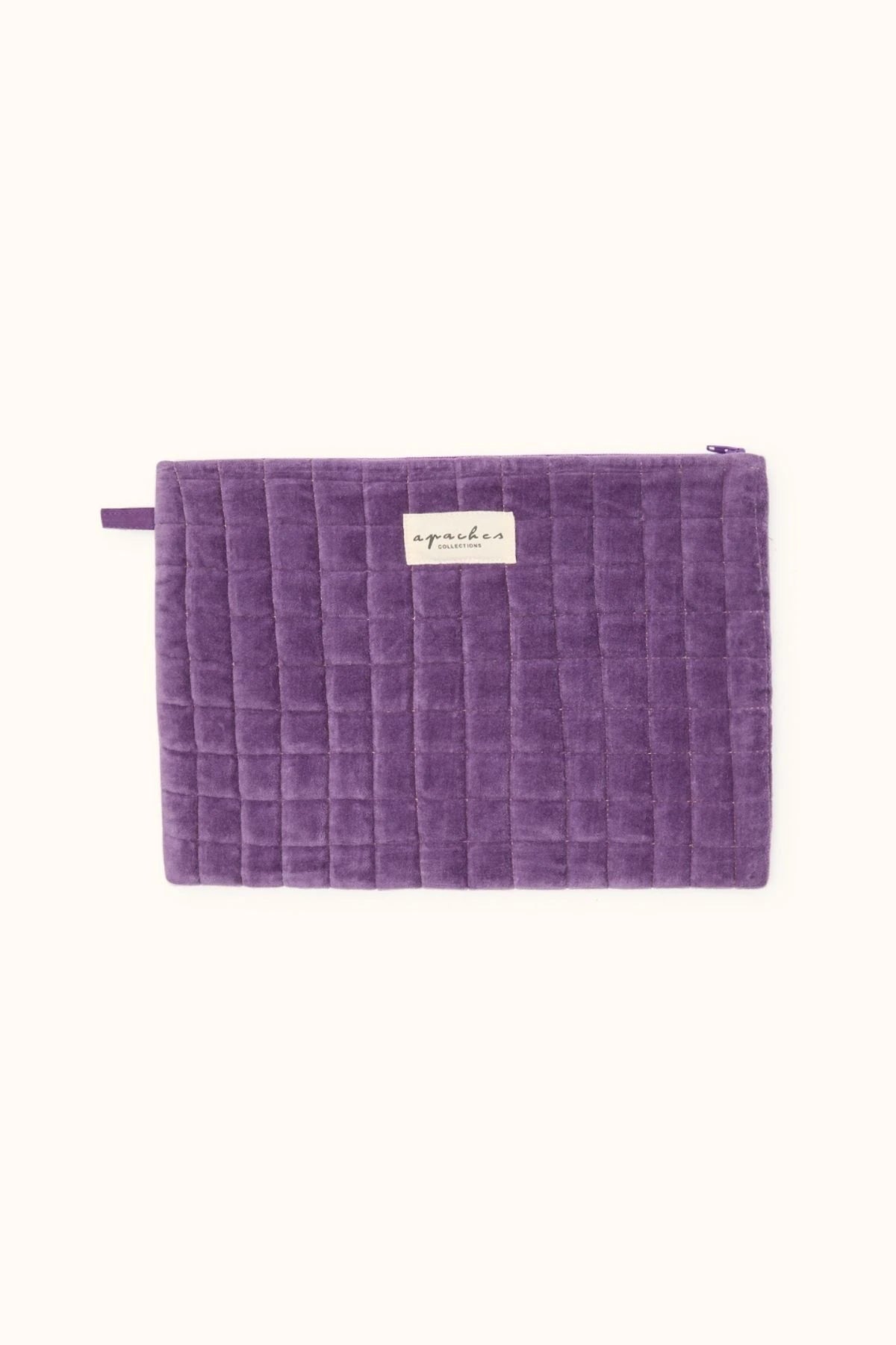Small Pochette Sana - Velours Lisse Mauve | Apaches