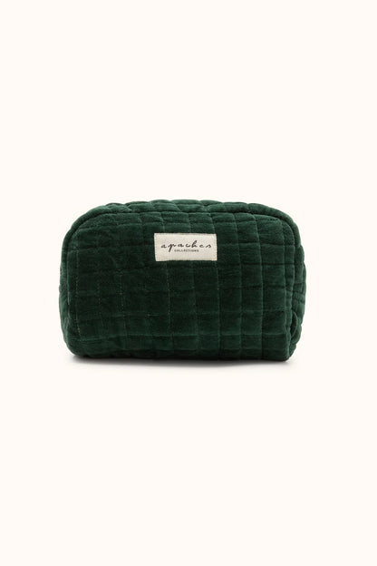 Small Trousse Gaya - Velours Lisse Forest | Apaches