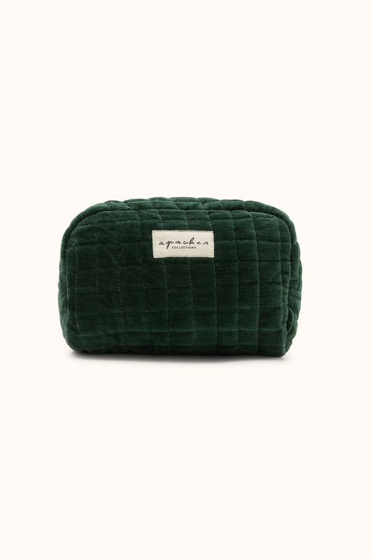 Small Trousse Gaya - Velours Lisse Forest | Apaches