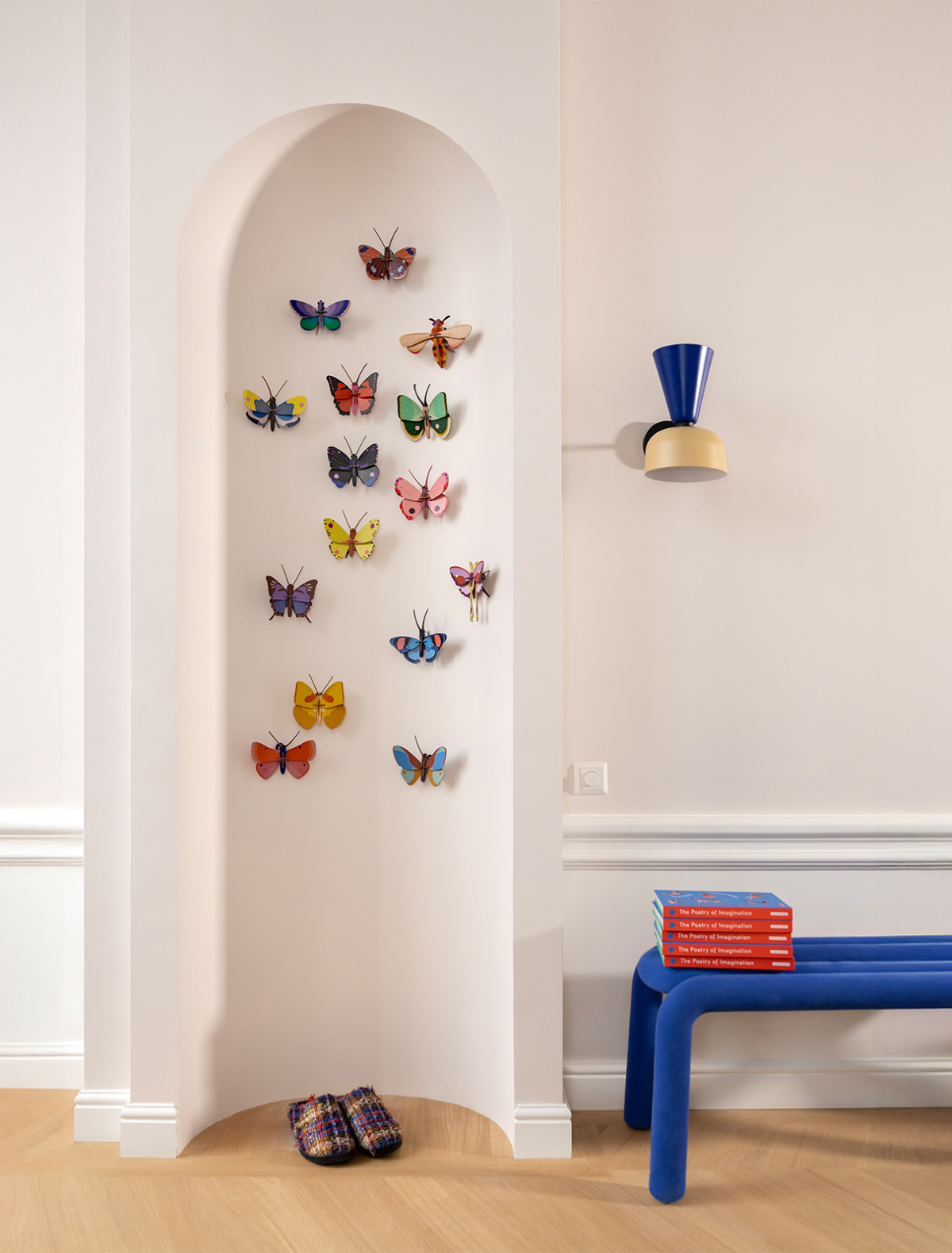 Fern Striped Butterfly - wall art | Studio Roof