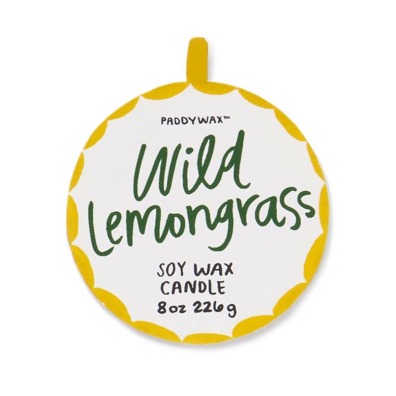 Ceramic candle snake 8 oz - wild lemongrass | Paddywax - de inKijk