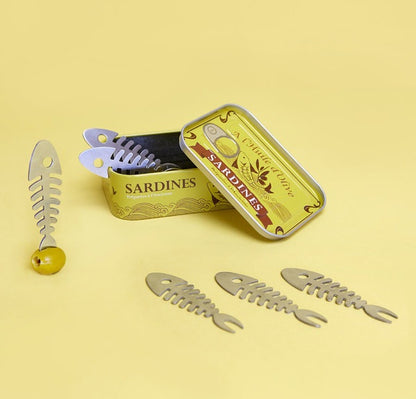 Snackfork Conserverie - Sardines - 6 stuks | Balvi