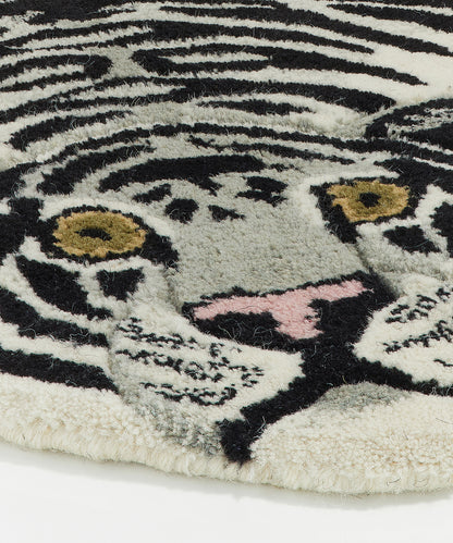 Snowy Tiger Rug - Large | Doing Goods