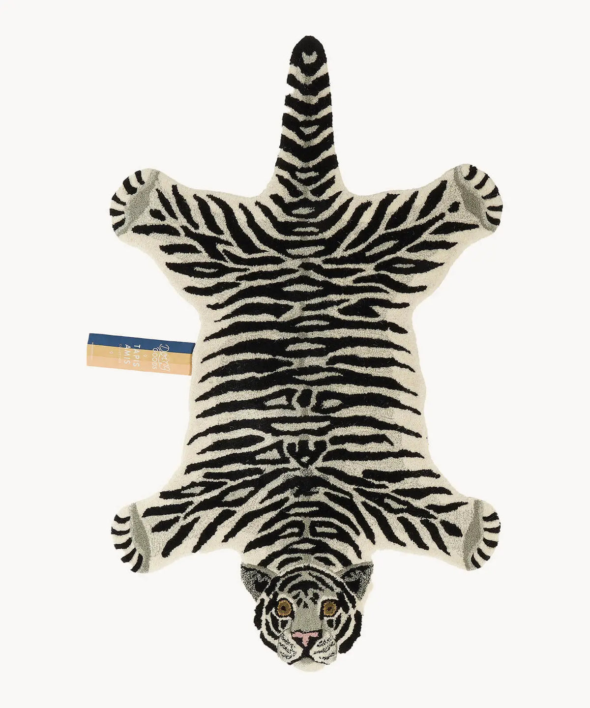 Snowy Tiger Rug - Large | Doing Goods