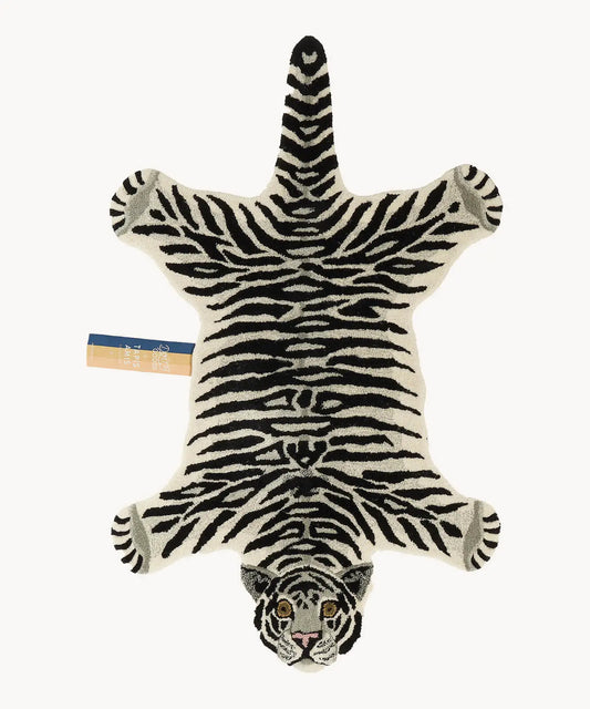 Snowy Tiger Rug - Large | Doing Goods