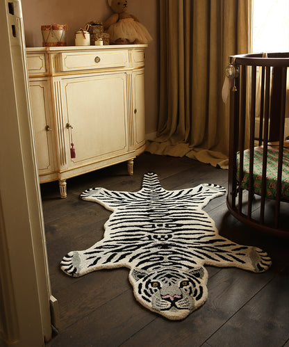 Snowy Tiger Rug - Large | Doing Goods