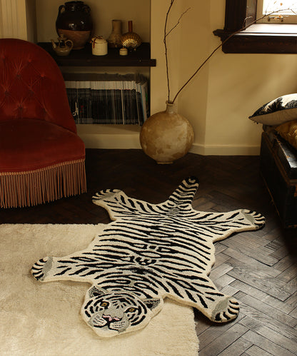 Snowy Tiger Rug - Large | Doing Goods