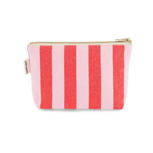 Pouch - Sofia - Candy pink / Red Stripes | Rose in April