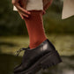 Socks - ruffled - carnelian | Monk & Anna - de inKijk