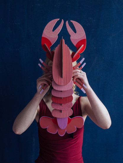 Pink Lobster - deluxe - muurdecoratie | Studio Roof