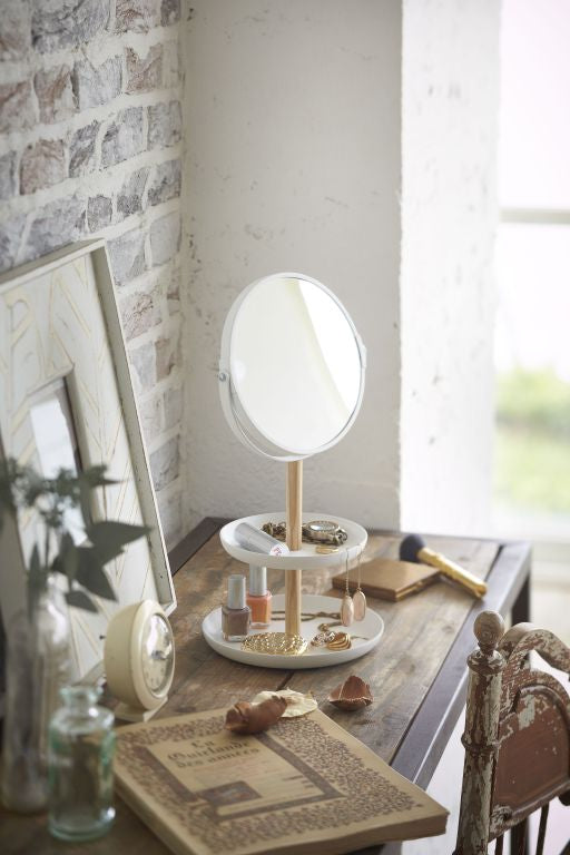 Accessoire houder en spiegel - wit | Yamazaki