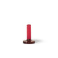 Bole Candle Holder - red/bordeaux - small | &Klevering - de inKijk