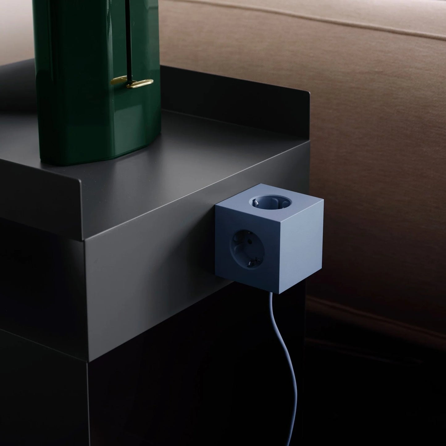 Square 1 stekkerdoos ( usb C ) - shark blue | Avolt - de inKijk