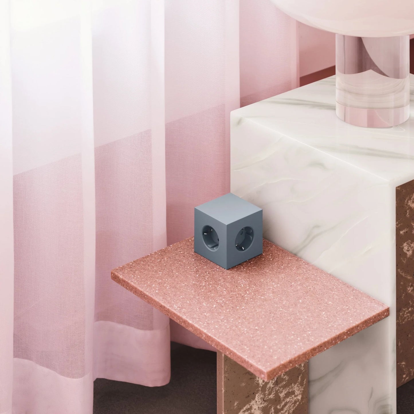Square 1 stekkerdoos ( usb C ) - shark blue | Avolt - de inKijk
