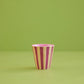 Beker plum stripes print | RICE - de inKijk