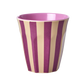 Beker plum stripes print | RICE - de inKijk