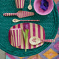 Beker plum stripes print | RICE - de inKijk