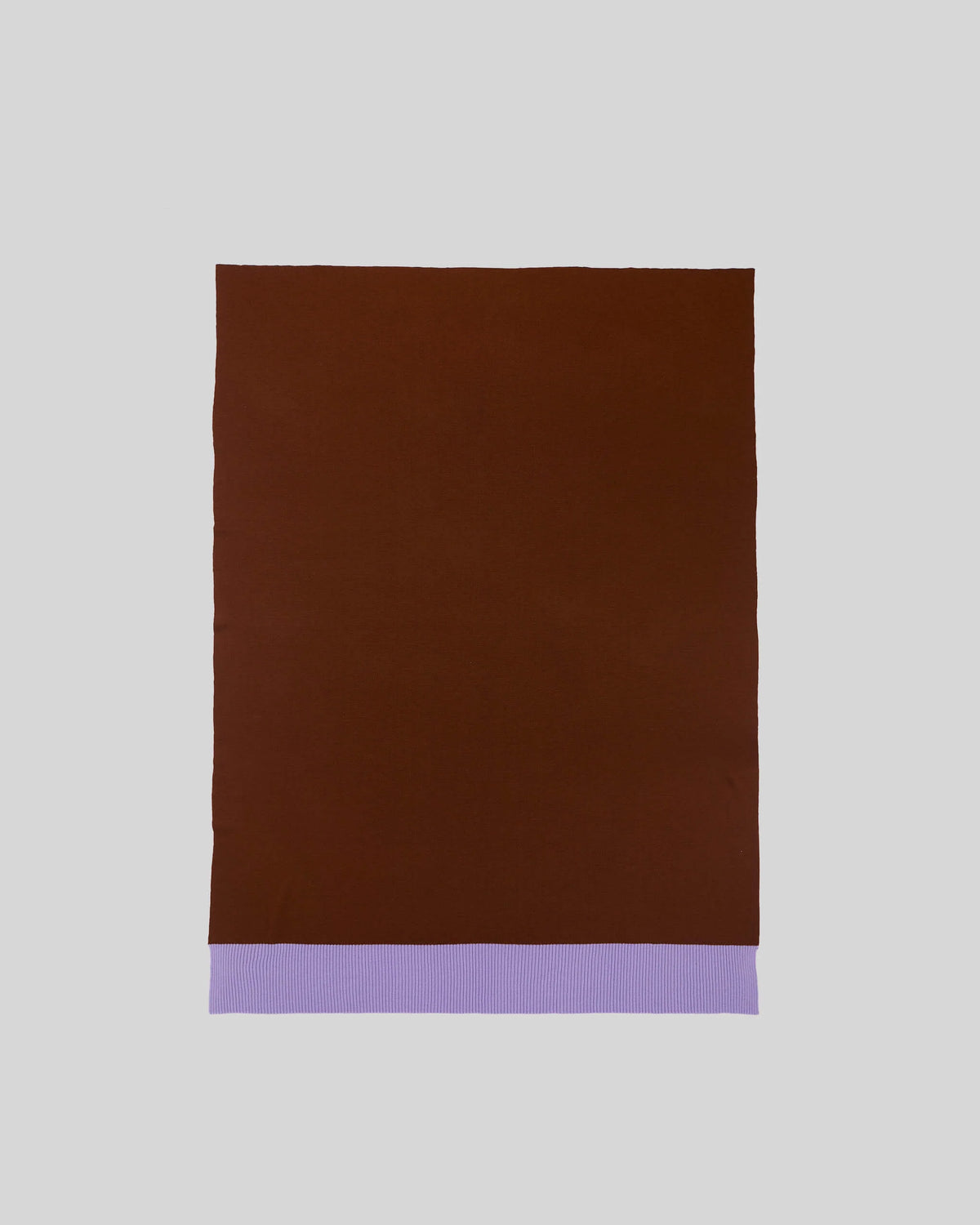 Merino Gebreide Plaid - 100% Wol - Blue/Brown/Lilac | SUITE702