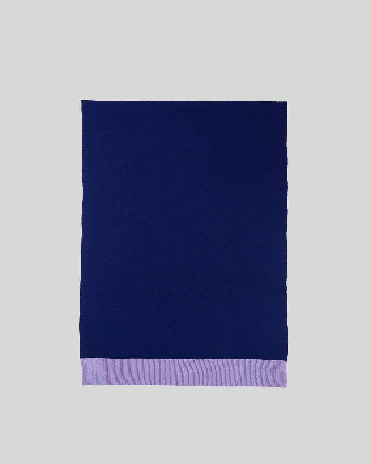 Merino Gebreide Plaid - 100% Wol - Blue/Brown/Lilac | SUITE702