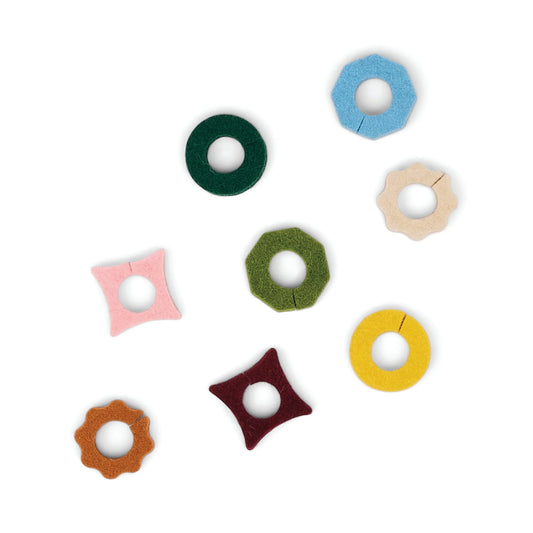 The Link Felt Drink Tags - set of 8 neutral | Here's How