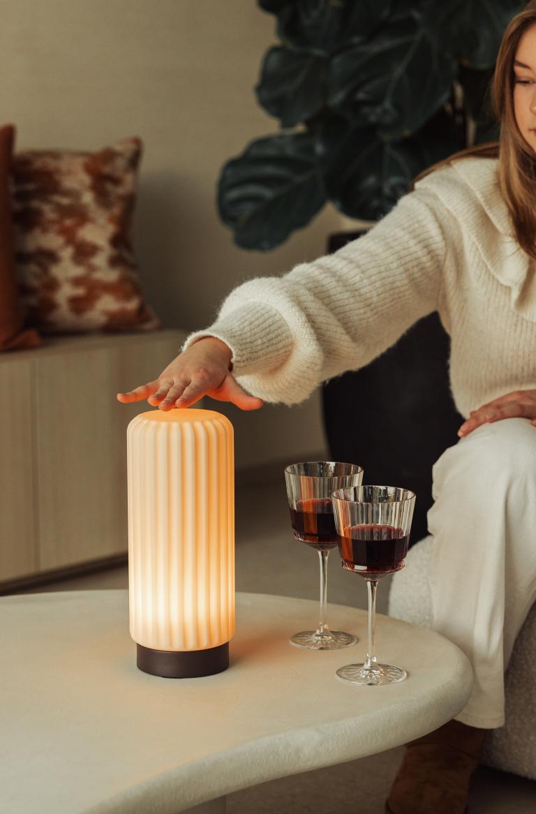 Dentelles lamp - tall - earth | Atelier Pierre