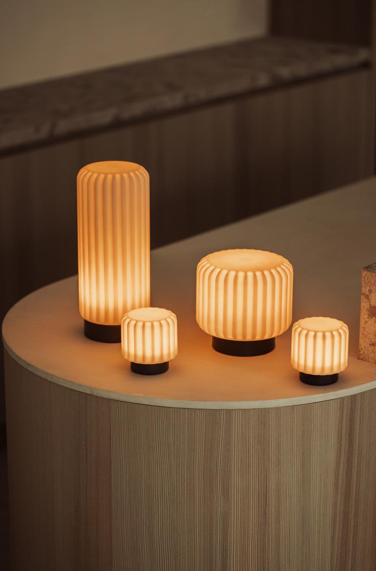 Dentelles lamp - tall - earth | Atelier Pierre