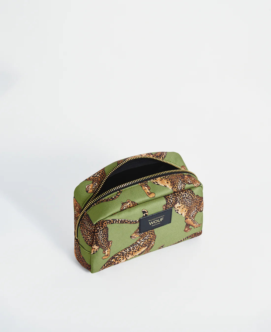 Olive leopard toiletry bag | Wouf - de inKijk