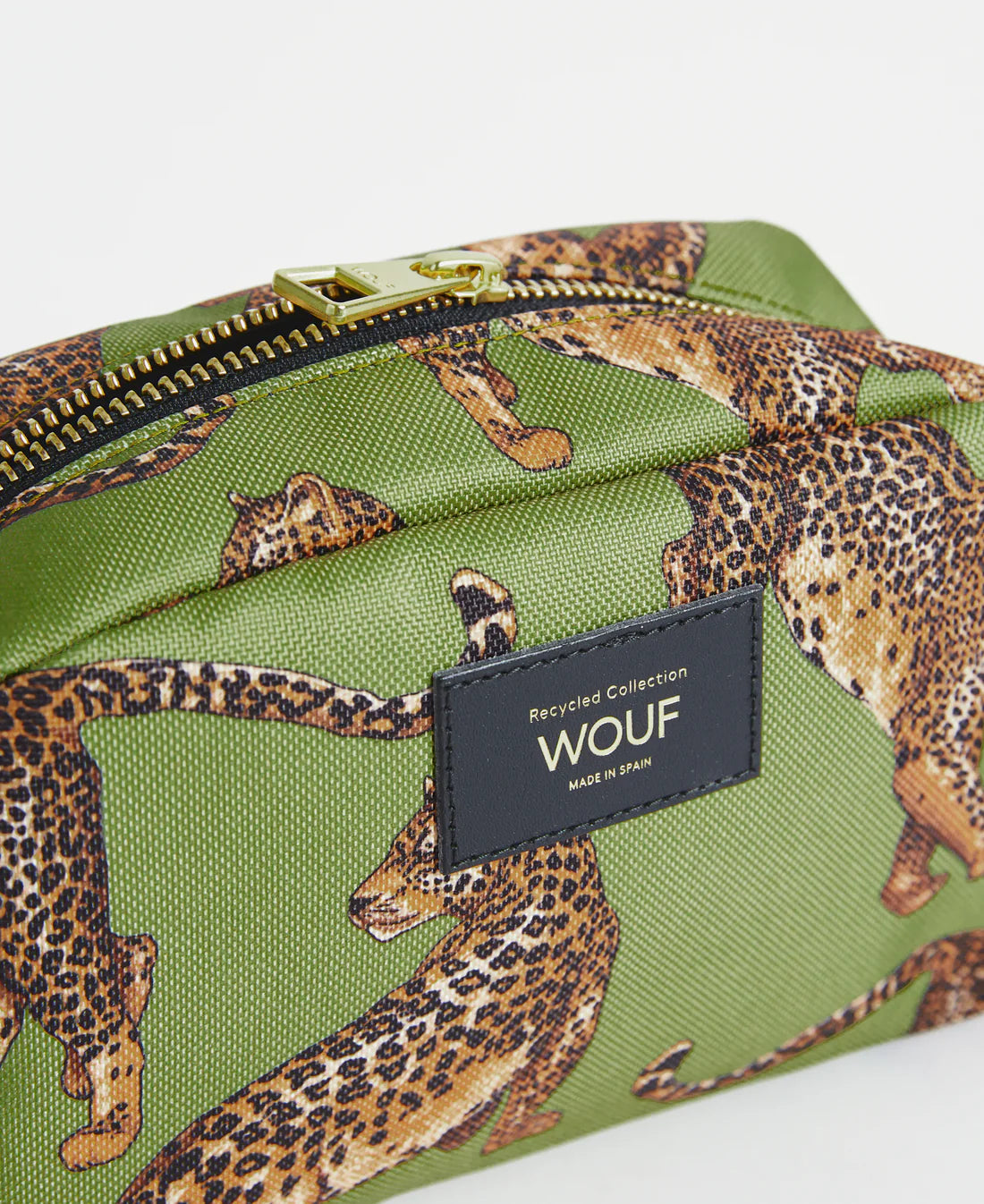 Olive leopard toiletry bag | Wouf - de inKijk