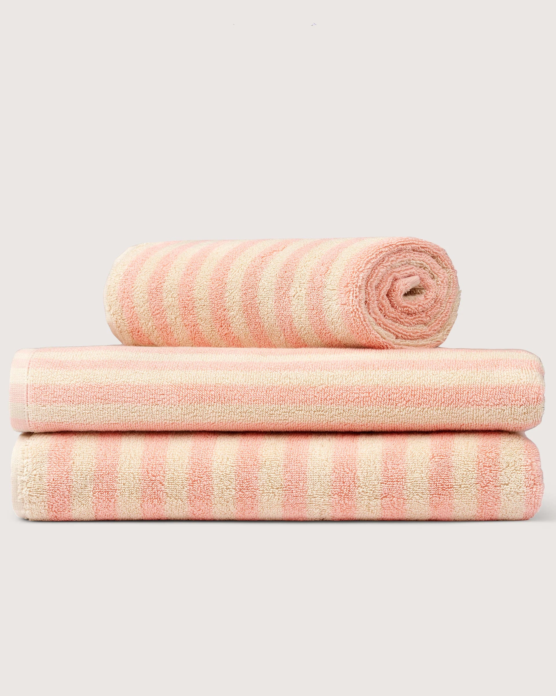 Naram bath towel - tropical & creme | Bongusta - de inKijk