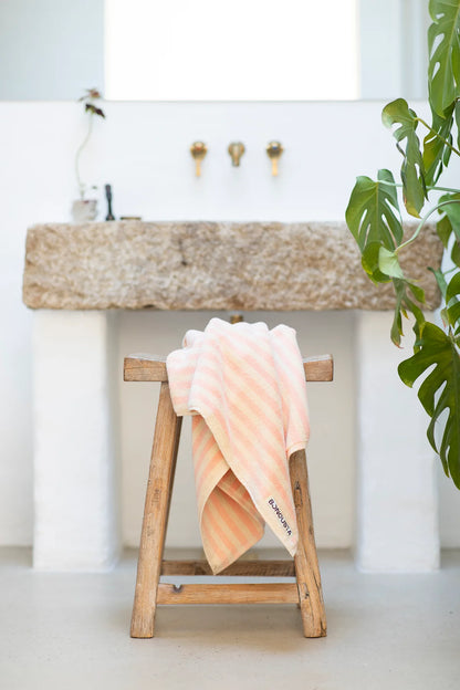 Naram bath towel - tropical & creme | Bongusta - de inKijk