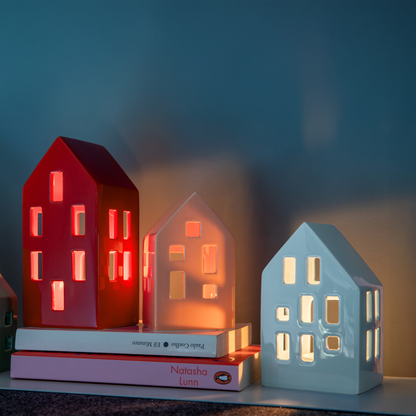 Tealight House - Red | Remember