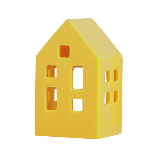 Tealight House - Yellow | Remember