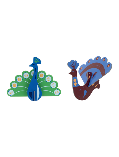 The Firebird & Peacock - Nordic Tales - Set van 2 - Kerstornamenten | Studio Roof