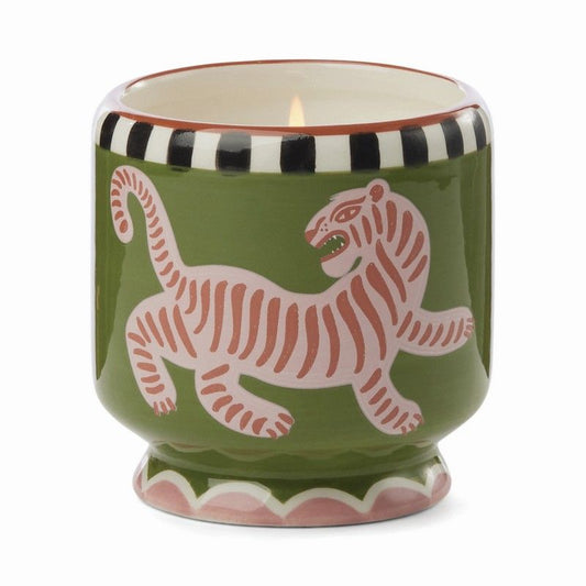 Ceramic candle tiger 8 oz - black cedar & fig | Paddywax