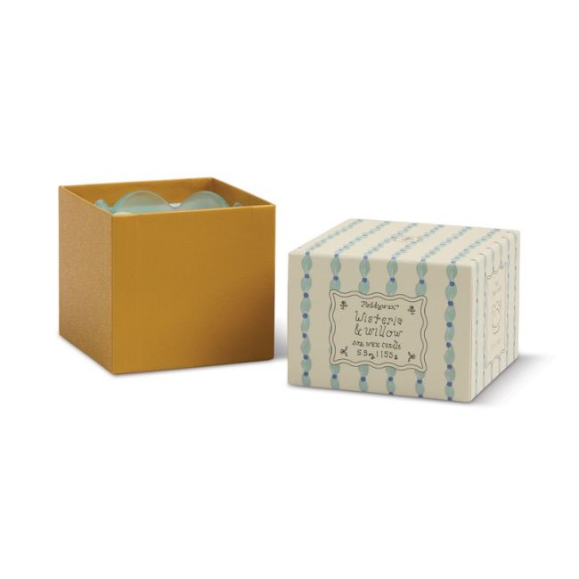 Tulip Blue and Ochre Glass Candle - Wisteria & Willow | Paddywax