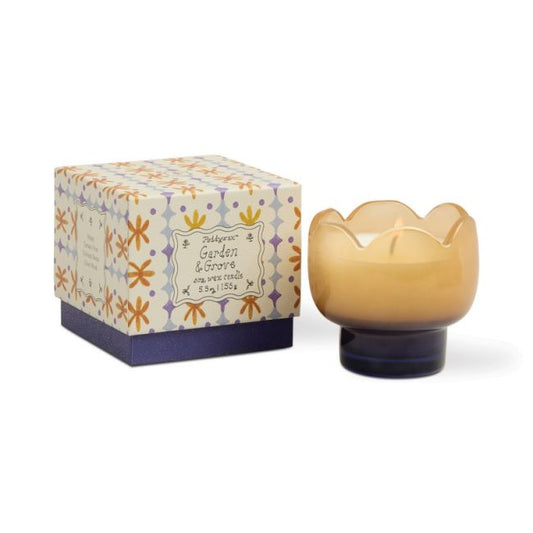 Tulip Orange and Blue Glass Candle - Garden & Grove | Paddywax