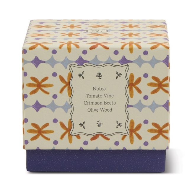 Tulip Orange and Blue Glass Candle - Garden & Grove | Paddywax