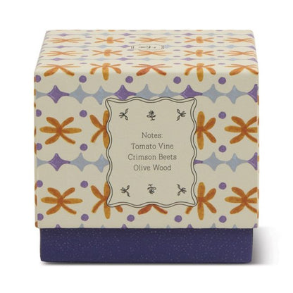 Tulip Orange and Blue Glass Candle - Garden & Grove | Paddywax