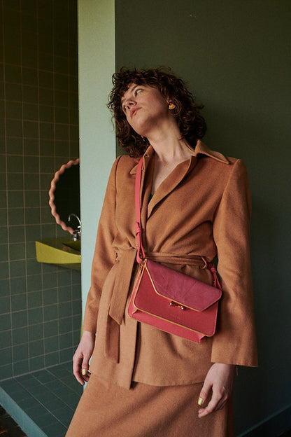 Shoulder bag - ton sur ton - tulip pink | Sticky Sis - de inKijk