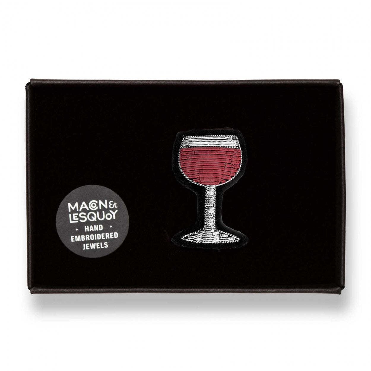 Broche - Glass of Red Wine | Macon et Lesquoy