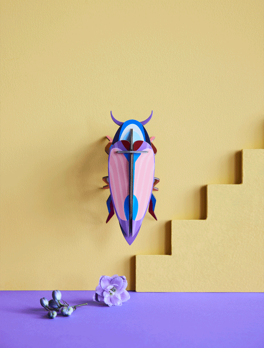 Violet Click Beetle - muurdecoratie | Studio Roof - de inKijk