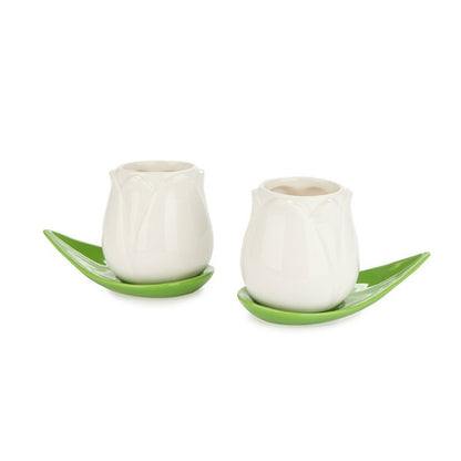 Coffee cup set tulip - white | Balvi - de inKijk
