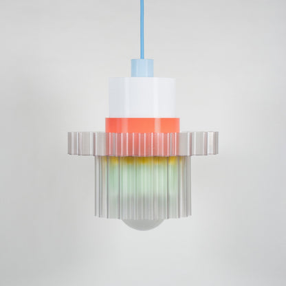 Hanglamp gigi XL blauwe kabel - Warren & Laetitia
