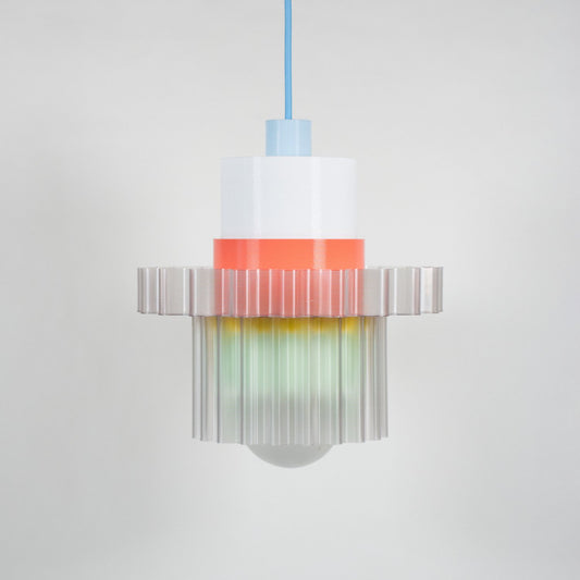 Hanglamp gigi XL blauwe kabel - Warren & Laetitia
