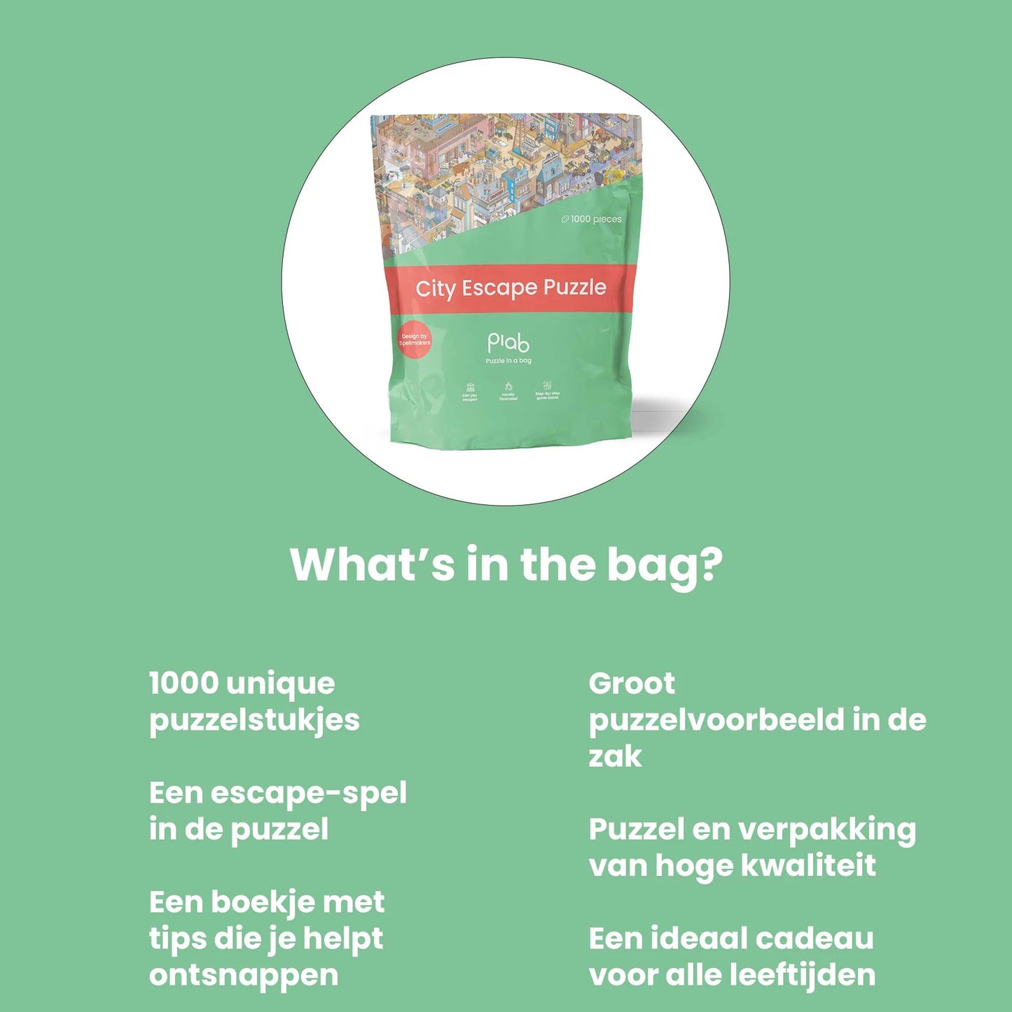 CITY ESCAPE puzzel | Puzzle in a bag