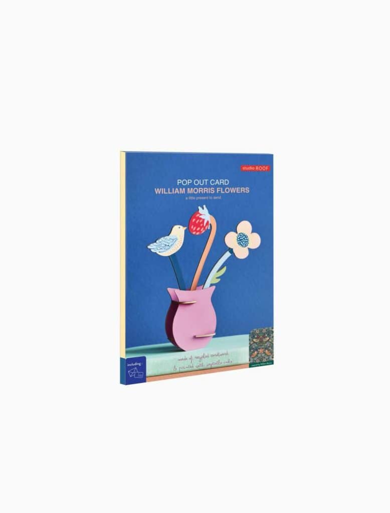 William Morris Flowers - pop-out card | Studio Roof - de inKijk