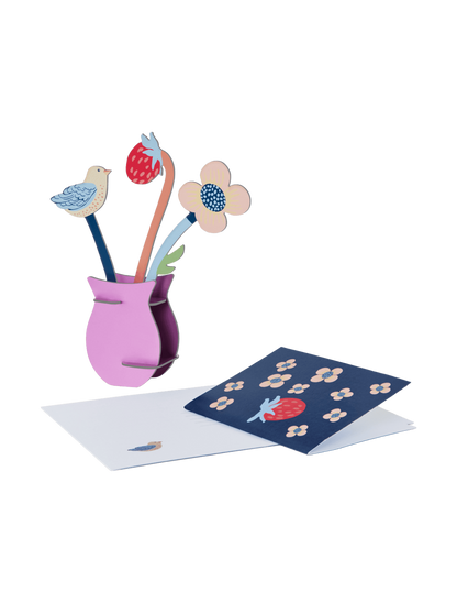 William Morris Flowers - pop-out card | Studio Roof - de inKijk