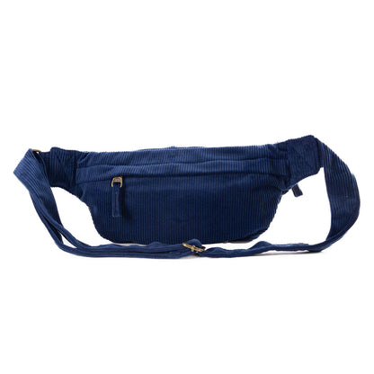 Fanny pack corduroy willow - navy blue | Alaskan Maker