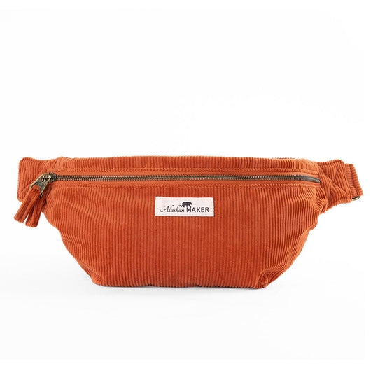 Fanny pack corduroy willow - rust | Alaskan Maker