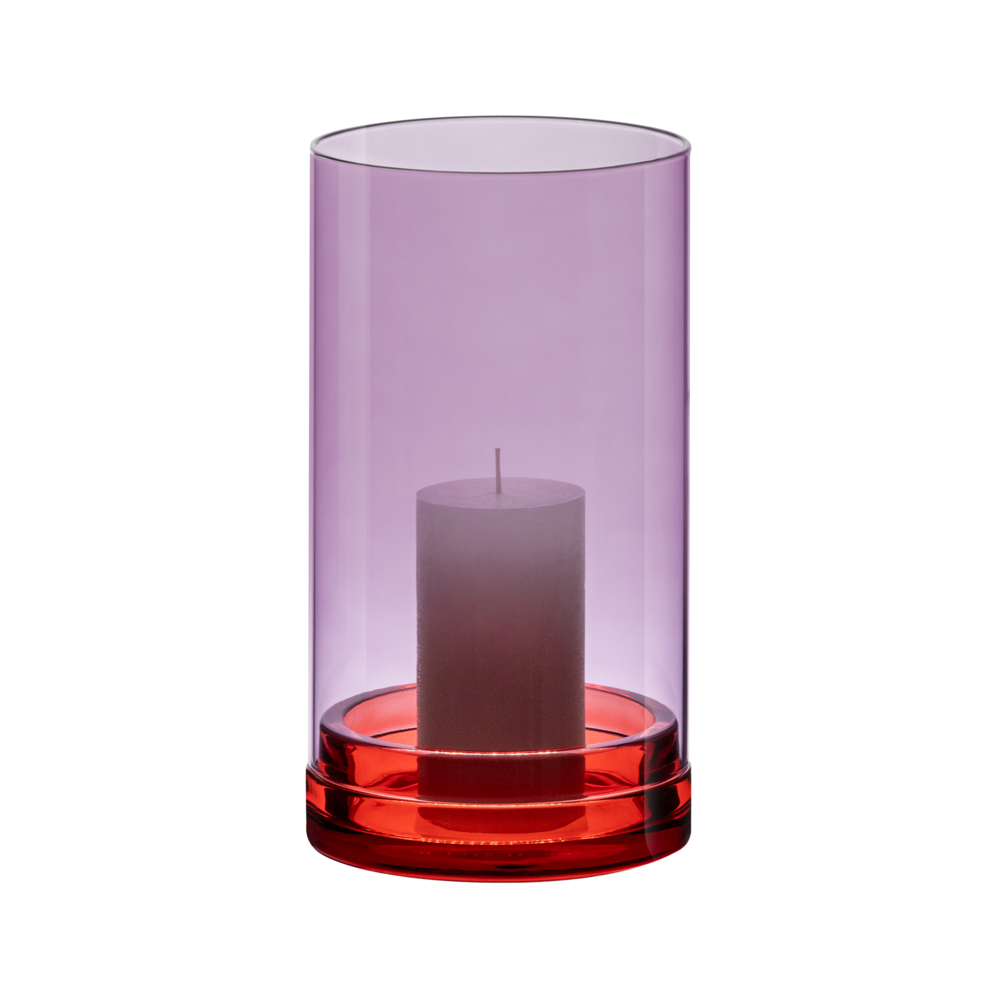 Glazen lantaarn 'Lucius' large - violett | Remember
